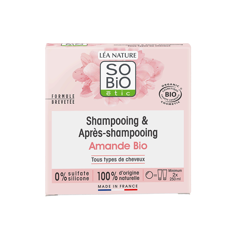 Shampooing et après shampooing solide amande bio